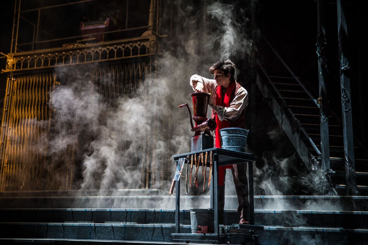 Anthony Norman is Tobias Ragg in Paramount Theatre’s “Sweeney Todd – The Demon Barber of Fleet Street.” (Photo: Liz Lauren)